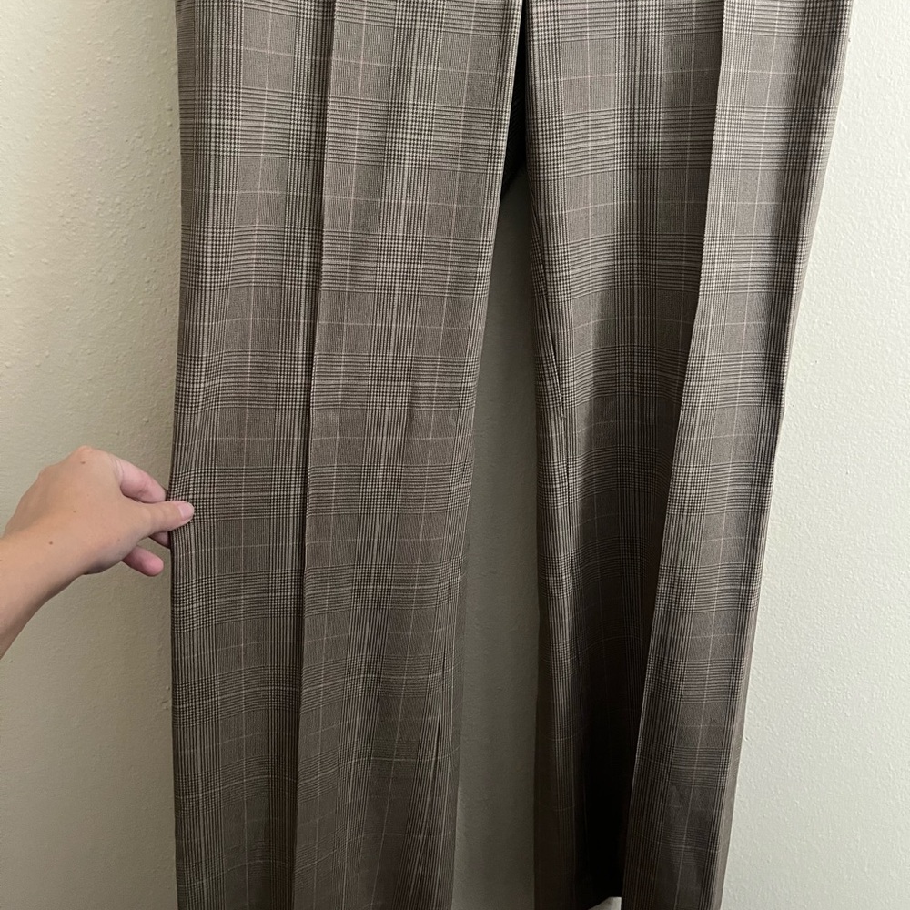 Ann Taylor Houndstooth Plaid Pants - Picture 2 of 8